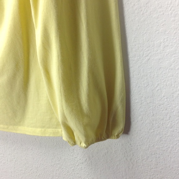 Grayson Yellow Elastic Collar Long Sleeve … - Picture 3 of 5